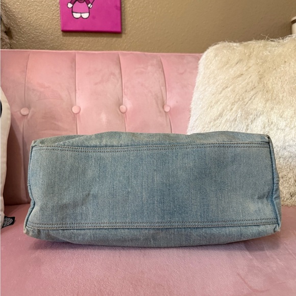 GUCCI SOHO DENIM Shoulder Bag Tote Brown Leather Tassel & Gold Hardware - Picture 9 of 16